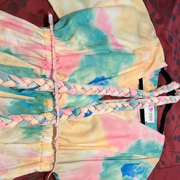 L'ATISTE Multicolor Tie-Dye Midi Dress size small - Picture 7 of 10